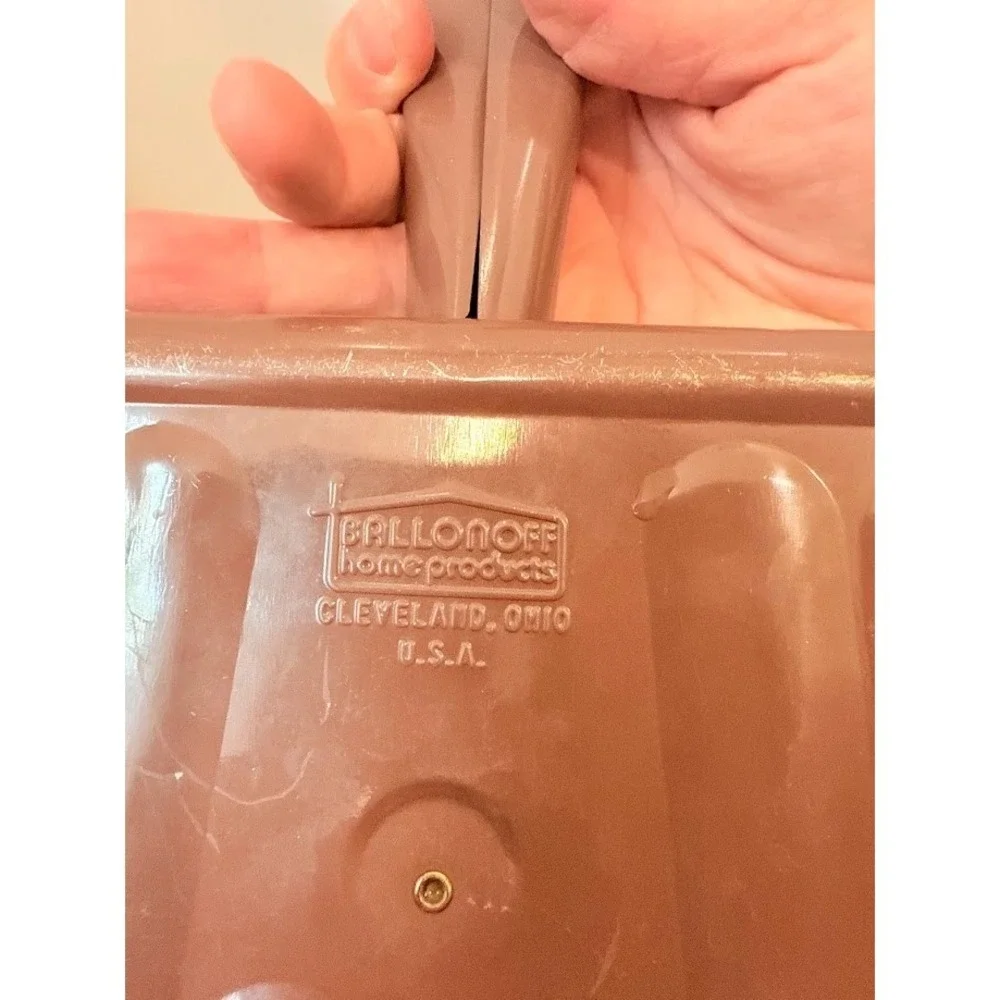 Vintage Metal Spice Of Life Brown Dust Pan Ballonoff Cleveland USA Veggies
